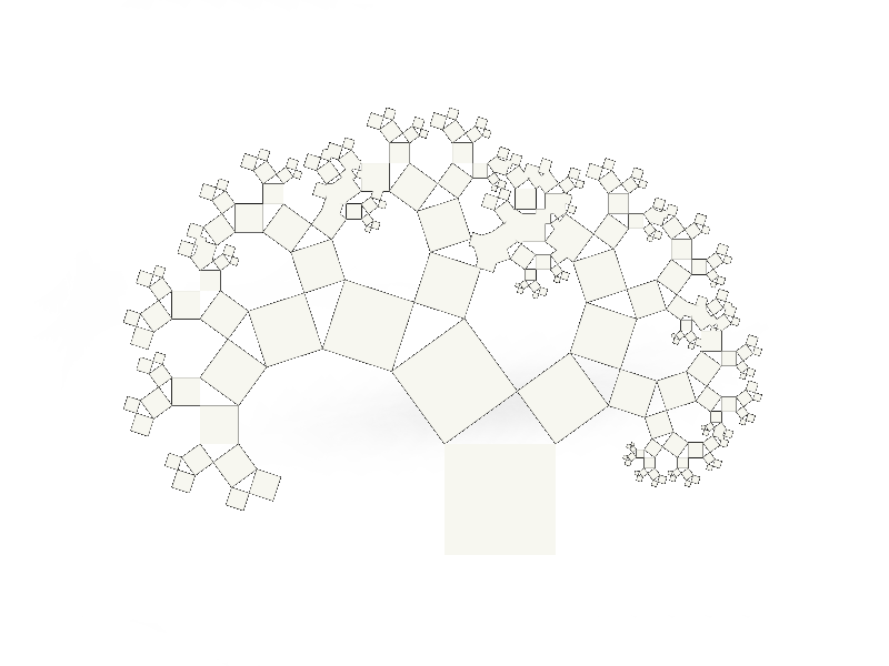 pythagore fractal tree